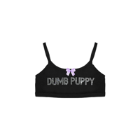 Image 3 of DUMB PUPPY RHINESTONE BRALETTE