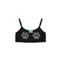 Image 1 of PUP SLUT RHINESTONE BRALETTE