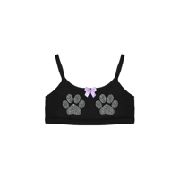 Image 3 of PUP SLUT RHINESTONE BRALETTE