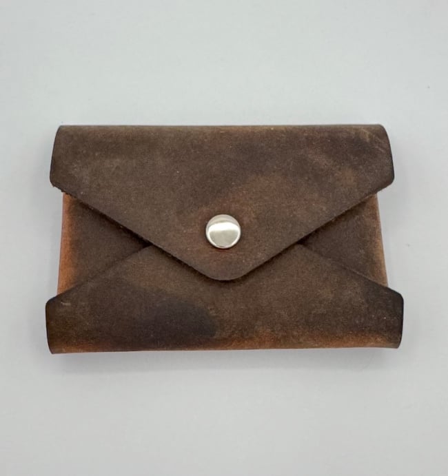 .44 CALIBER LOVE LETTER LEATHER WALLET {DARK BROWN}