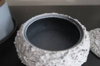 Image 7 of Storage Jewelry Trinket Box Lava Rock Texture White