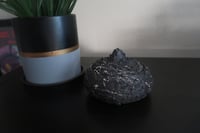 Image 1 of Storage Jewelry Trinket Box Lava Rock Texture Black
