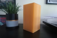 Image 8 of Box Ribbed Lamp Orange