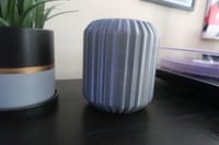 Image 2 of Circular Ribbed Lamp Black