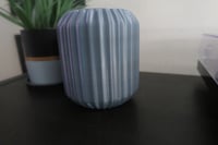 Image 4 of Circular Ribbed Lamp Black