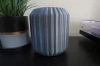 Image 5 of Circular Ribbed Lamp Black