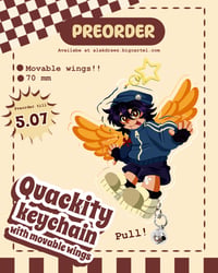 [PREORDER] Quackity keychain with moving wings