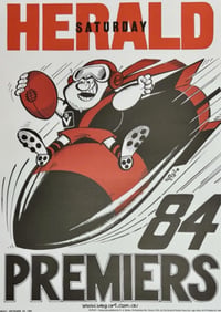 Essendon Bombers 1984 Grand final poster