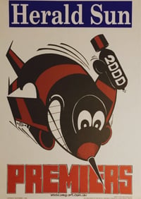 Essendon Bombers 2000 Grand final poster