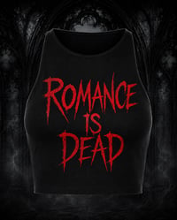 Romance is dead crop top