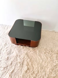 Image 5 of MESITA AUXILIAR MADERA CON CRISTAL, AÑOS 70