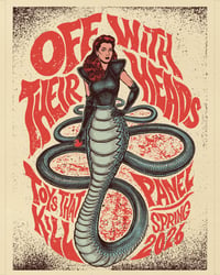 Image 2 of Off With Their Heads - Toys That Kill - Panel - Spring 2026 Tour Poster