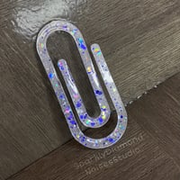 Image 1 of *Only One!* Blue & Silver Canvas Clip