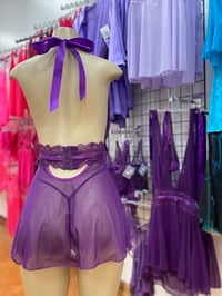 Image 2 of Purple Halter Babydoll