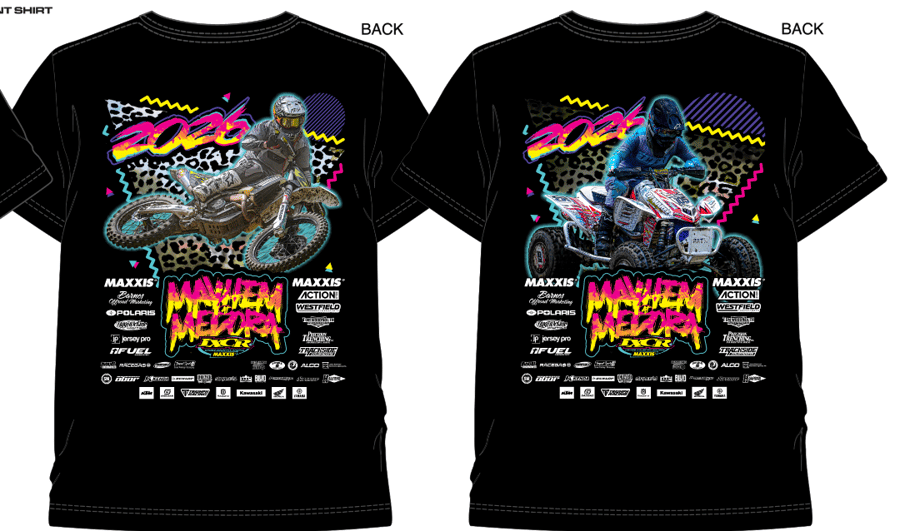 Image of MAYHEM AT MEDORA EVENT T'S