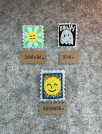 ☀️ Pins timbres en feutrine 
