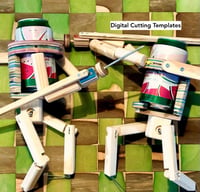 Image 1 of Soda Samurai Woodbots | Digital Cutting Templates (SVG)