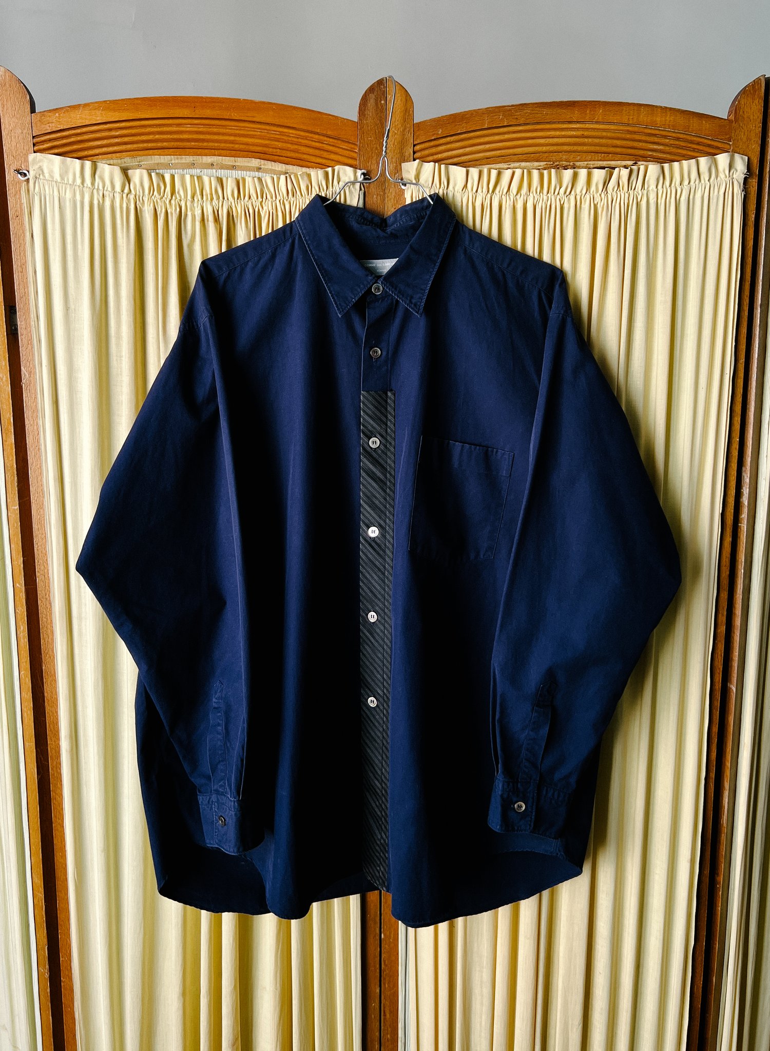 Comme des Garçons Homme AD1997 Navy Shirt - Size M