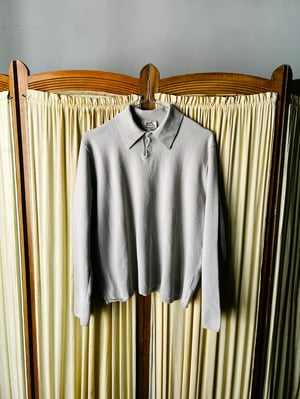 Hermès Women's Cashmere Polo in Pearl Grey - Size XL