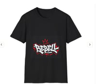 Rebell Graffiti T-Shirt — Urban Streetwear Tee with Crown Logo
