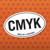 Image of CMYK bumper sticker