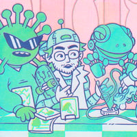 Image 2 of THE ENTIRE FROG FARM GANG (print)