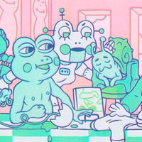 Image 3 of THE ENTIRE FROG FARM GANG (print)