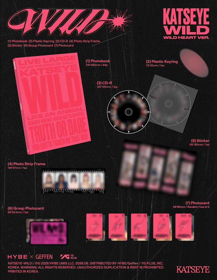 Image of [PRE-ORDER] KATSEYE ‘WILD’ + Weverse Shop POBs