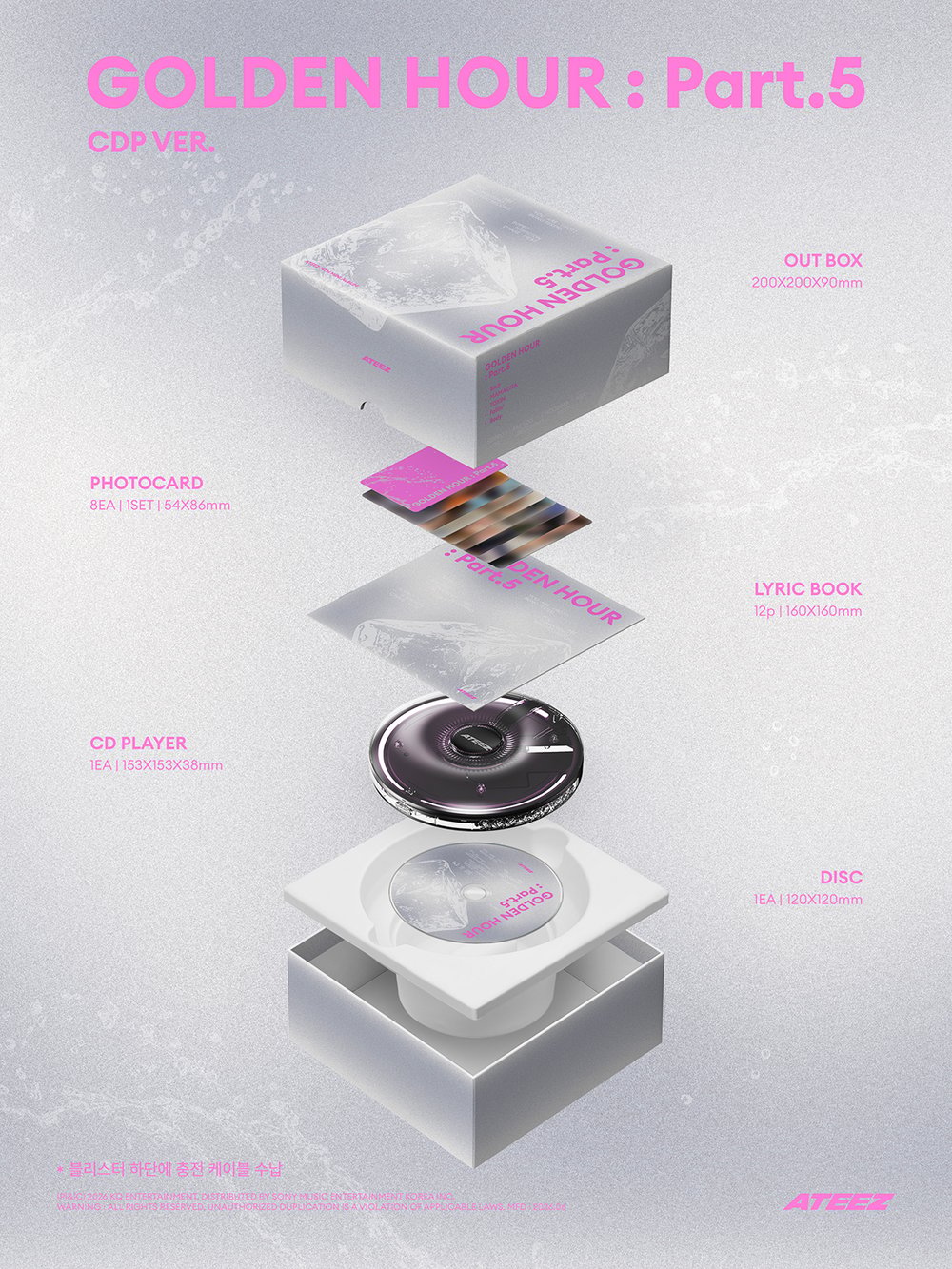 Image of [PRE-ORDER] ATEEZ ‘Golden Hour : Part.5’ (CDP Ver.)