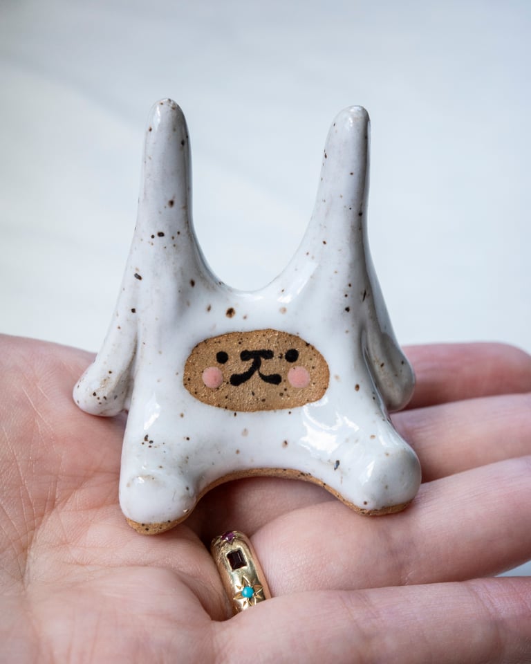 Ceramic Little Guy: Bunny #3