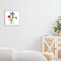 Image 5 of The Columbine Flower - Original Watercolor Painting