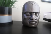 Image 6 of Olmec Head Ruins Statue Bronze Texture