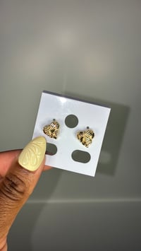 Nugget Heart Earrings 