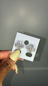 Diamond Clover Earrings 