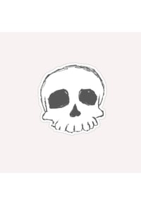 Image 1 of Skull Simple Sticker