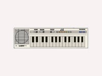 Image 1 of Casio Keyboard Sticker