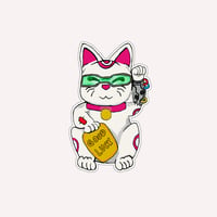 Image 1 of Cyber Lucky Cat Sticker