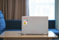 Image 2 of Cyber Lucky Cat Sticker