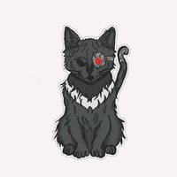 Image 1 of Cyborg Cat Sticker