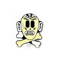 Image 2 of Haunted Francis Skull + Cross Bones | Enamel Pin