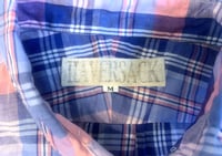 Image 3 of Haversack Japan vintage style plaid button down shirt, size M (fits S)