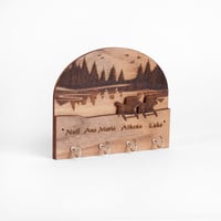 Image 1 of Lakeside Retreat - Personalized Key Hanger