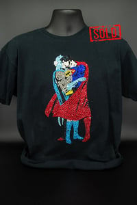 Image 2 of SOLD Superman kisses Batman T shirt