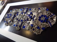 Image 5 of Art Deco Sapphire and White Diamond Brooch (style B) Version 2