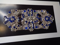 Image 3 of Art Deco Sapphire and White Diamond Brooch (style B) Version 2