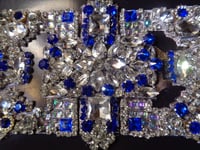 Image 4 of Art Deco Sapphire and White Diamond Brooch (style B) Version 2