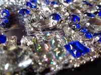 Image 9 of Art Deco Sapphire and White Diamond Brooch (style B) Version 2