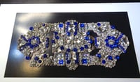 Image 2 of Art Deco Sapphire and White Diamond Brooch (style B) Version 2