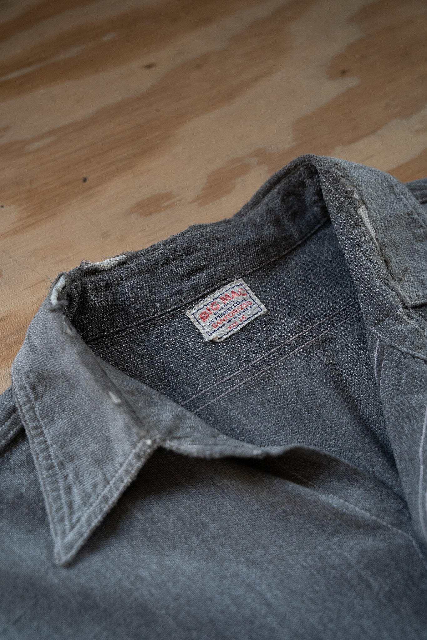 Image of Vintage Salt & Pepper Big Mac Work Shirt 