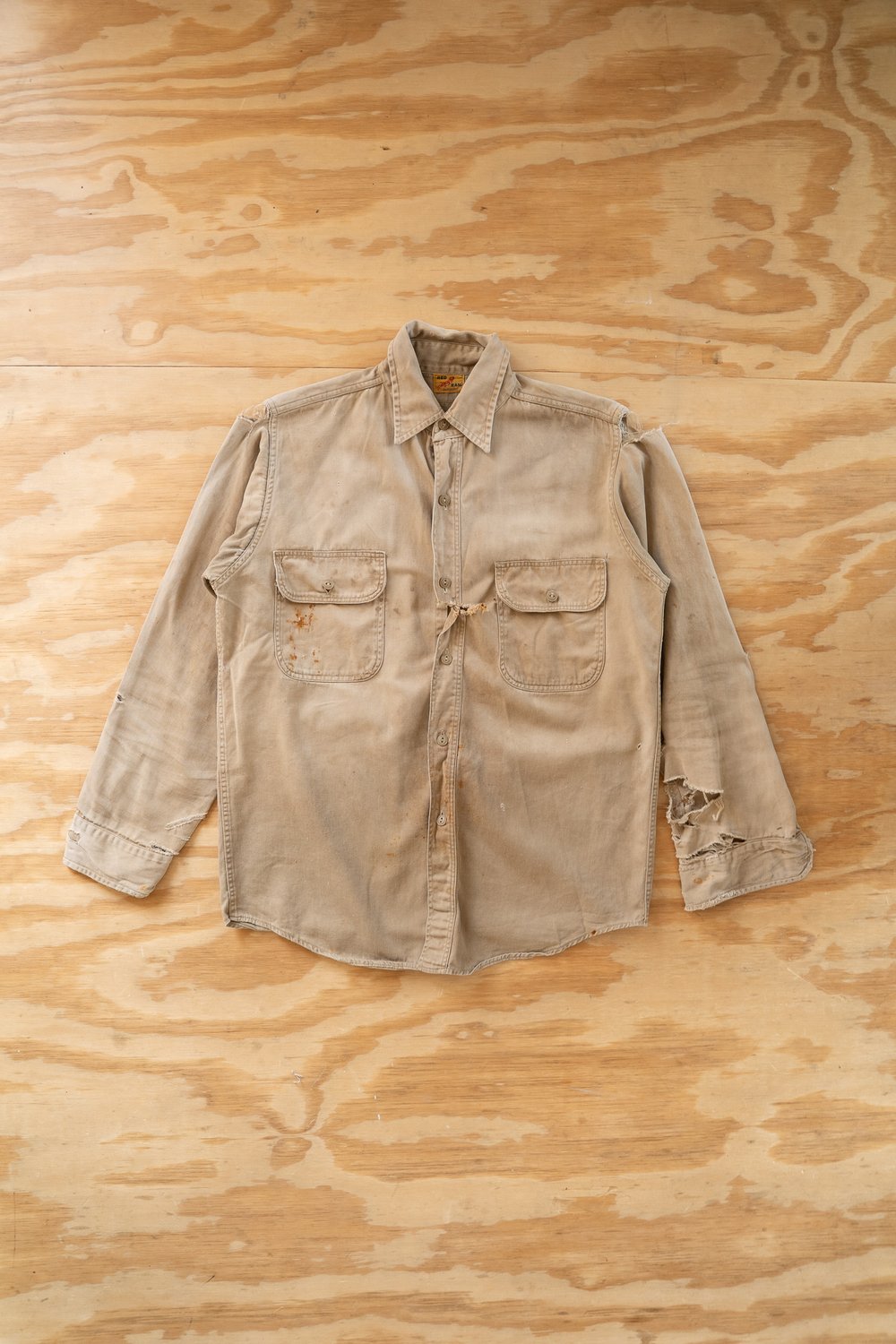Image of Vintage Red Ram Sanforized Twill Work Shirt